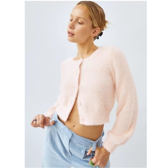 Aritzia Carmen Cardigan Opal Grey - Picture 2 of 9